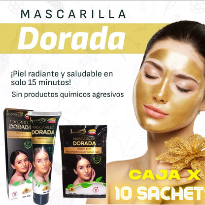 Mascarilla dorada